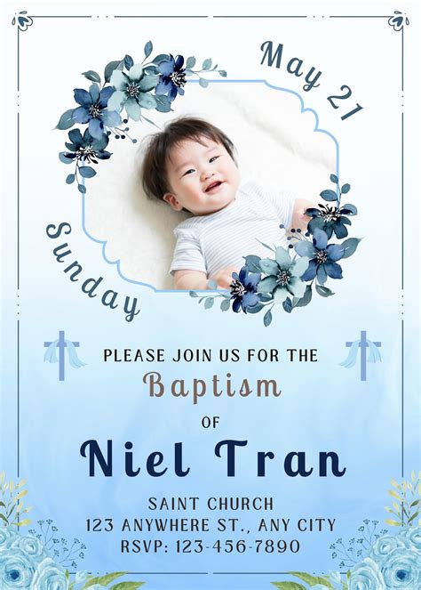 create free baptism announcement|Free Baptism Invitation Templates .